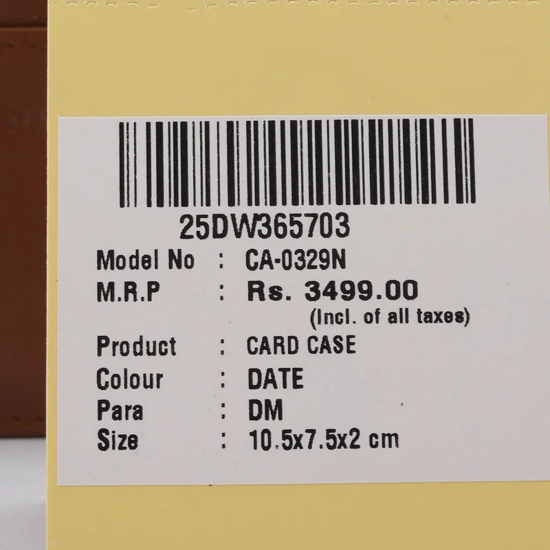 Da Milano 4 Slots Leather Card Case - Date